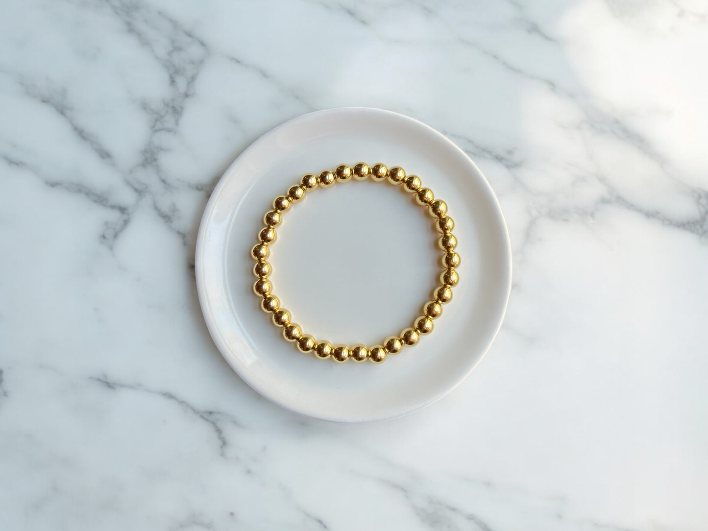 Elizabeth Gold Bead Bracelet