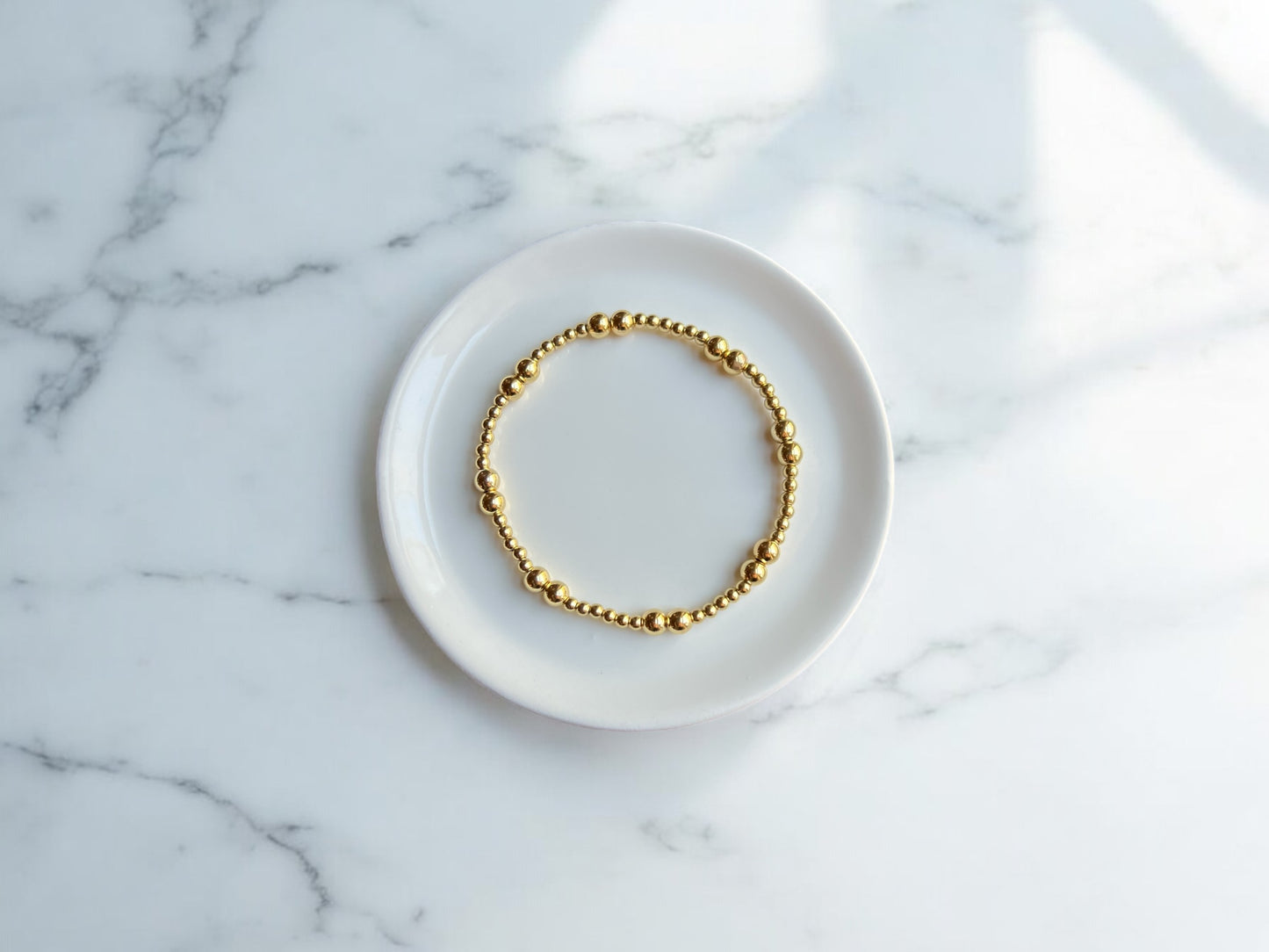 Bridget Gold Bead Bracelet