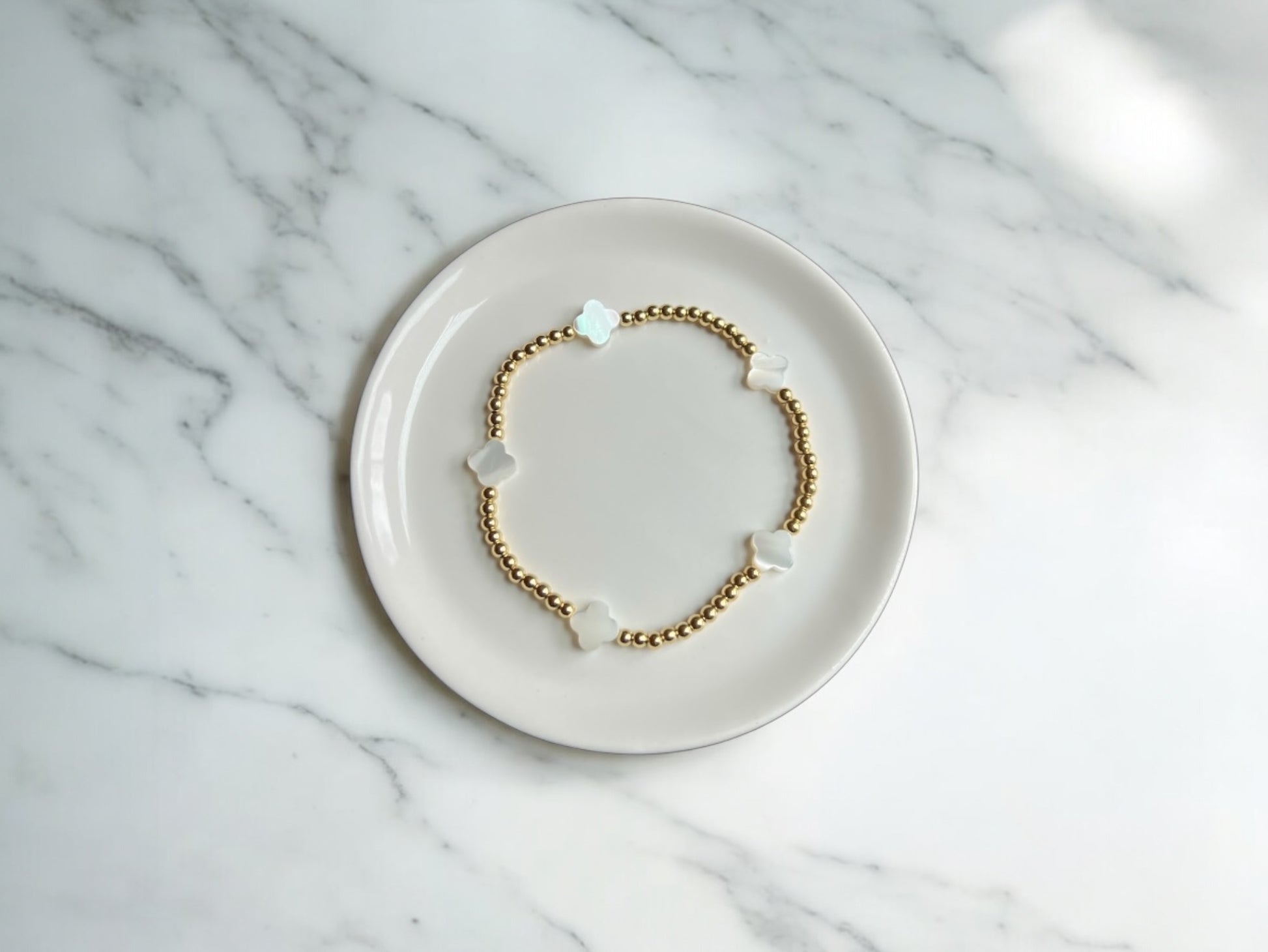 Sophia Gold Bead Bracelet