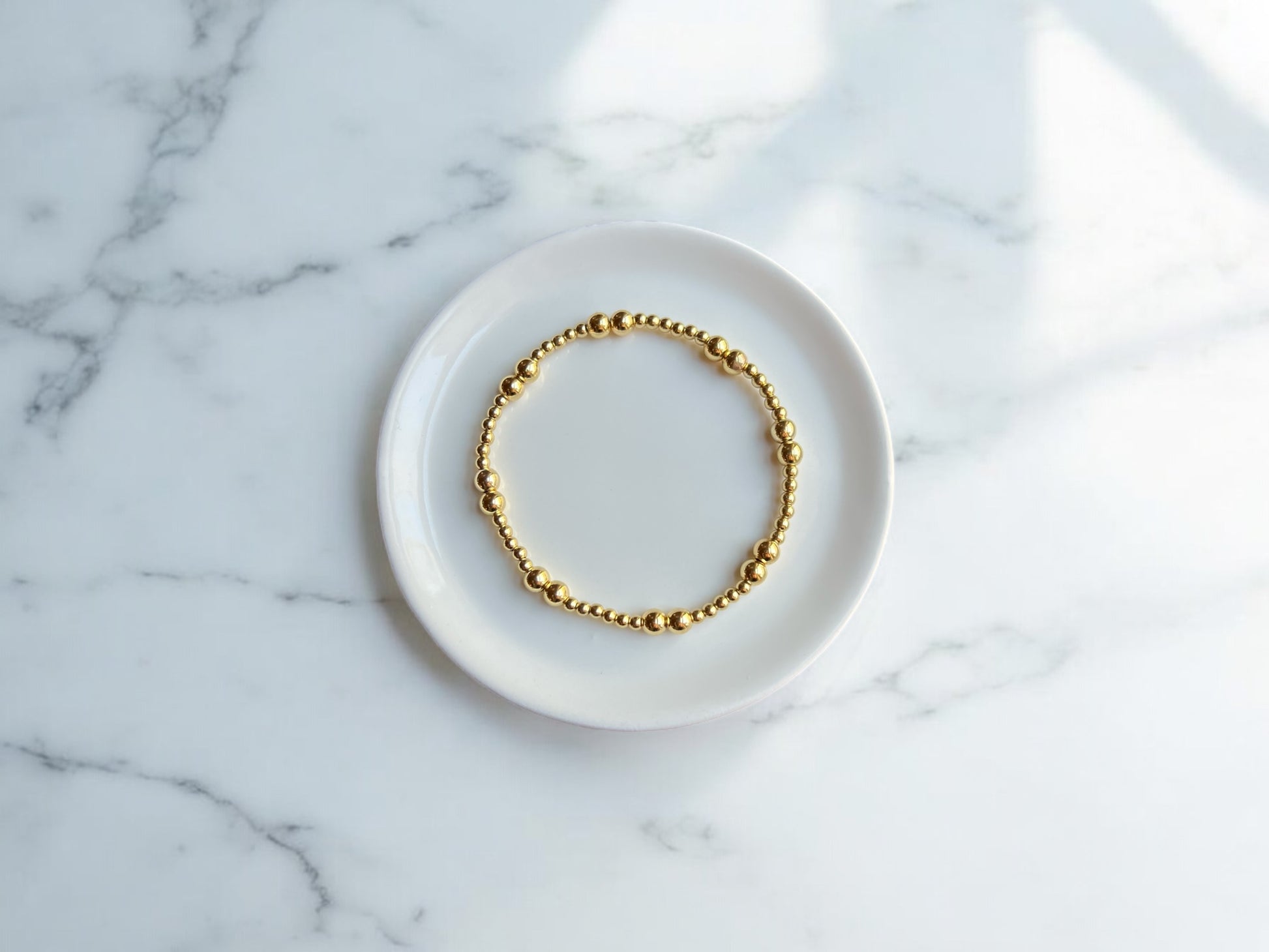 Bridget Gold Bead Bracelet
